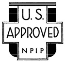 9-1/2 picas - Insert U.S. Approved NPIP emblem here. 
