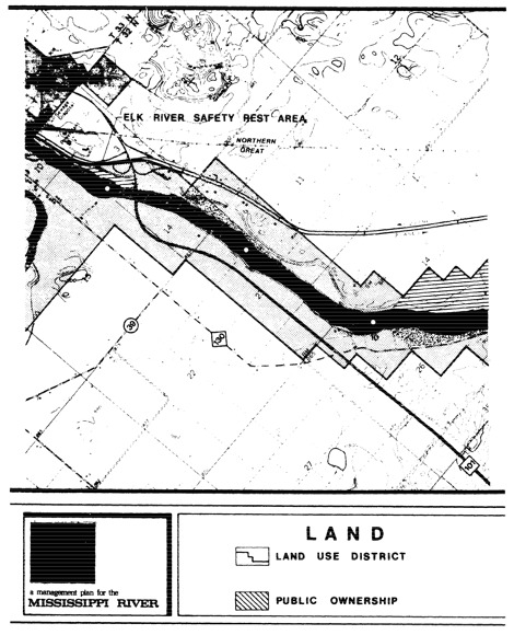2 pages - Insert of Mississippi River Land Management map, plate 8 here 