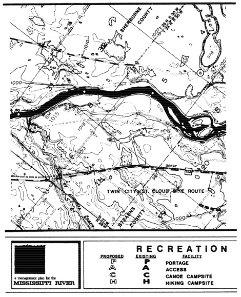 2 pages - Insert Mississippi River Recreation Management map, plate 2 here 
