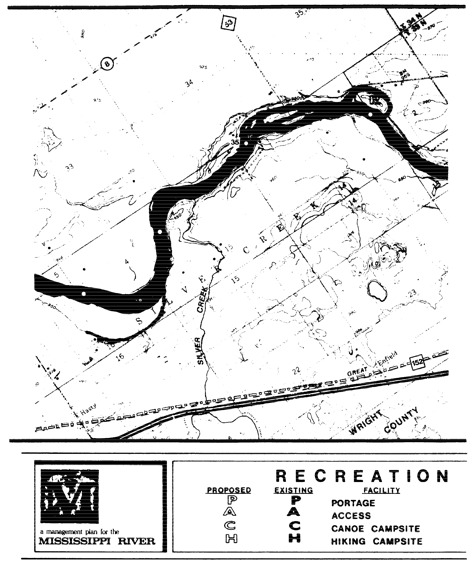 2 pages - Insert Mississippi River Recreation Management map, plate 4 here 