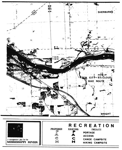 2 pages - Insert Mississippi River Recreation Management map, plate 6 here 